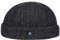 HAMMABURG Dark Herringbone Dockermütze Herren - Mütze mit Baumwolle - Innenfutter aus 100% Baumwolle - Wintermütze mit Fischgrätenmuster - Herbst/Winter dunkelblau M (56-57 cm)