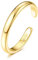 Jstyle Zehenringe für Damen, 14 Karat Gold, verstellbar, Zirkonia, Gänseblümchen, Blume, Sommer, Strand, Fußschmuck, 14 Karat Gold, Messing, Gold, Weiß, Zirkonia
