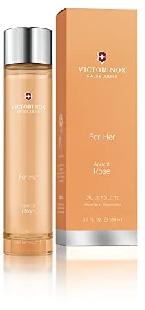 VICTORINOX Swiss Army For Her Apricot Rose, Eau de Toilette Damen, Parfüm mit Rose und Aprikose, Fruchtig und blumig, Vegan, 100 ml, V0001299