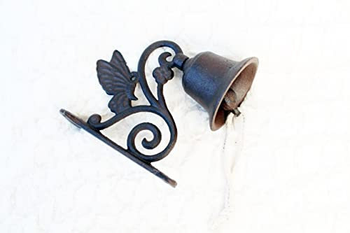 Gwenys Haus Türglocke Schmetterling Gusseisen