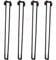 VETERS 4pcs Folding Hairpin Table Legs, Iron with Steel, Black, Mid-Century Modern Style, 20-60cm, Coffee, Laptop, Mini Desk