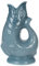 Gurgly Iconic Blue Grey Glug Jug 28 cm Large 1.4L – Fish Water Jug, Decorative Fish Vase, Ornament, Carafe