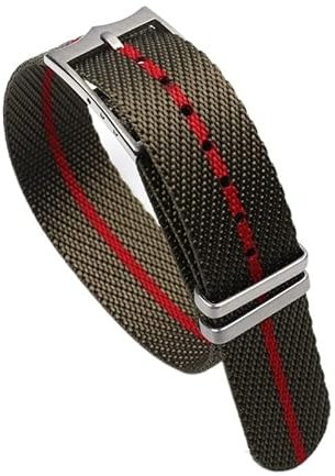 MURVE 20 mm 22 mm Premium Grade NATO Zulu Uhrenarmband Nylon Ersatz Uhrenarmband Für Tudor Verstellbares Armband Dornschließe, 22 mm, Achat