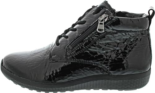 Waldläufer Damen Stiefeletten - bequeme Stiefelette K-IRA 634801 141 001 Schwarz, EU 37