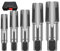 Evzvwruak 5-Teiliges NPT-Rohrgewindebohrer-Set, 1/8, 1/4, 3/8, 1/2 und 3/4 NPT-Gewindebohrer für Verschiedene Klempner, Mechaniker und Heimwerker, Einfach zu Bedienen