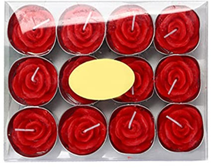 Portacandele a forma di cuore, decorazioni creative in legno con candele, amanti, regali, San Valentino, creare atmosfera corona dell'avvento elettrica (rosso, taglia unica)