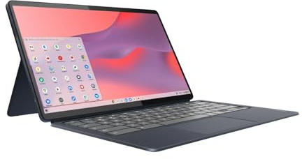 Lenovo Ideapad Duet 5 Chromebook Laptop, visualización táctil FHD OLED de 13.3 pulgadas, Qualcomm Snapdragon SC7180, 4GB RAM, 128GB SSD, Abyss Blue, 82QS0001US