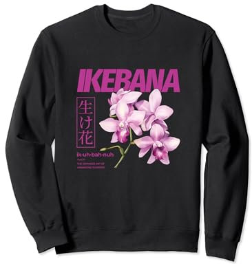 Ikebana Japanisches Blumenarrangement Orchidee Kado Sweatshirt