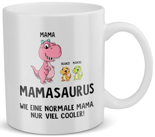 22Feels Mamasaurus Tasse Mama Geschenk Personalisiert Muttertag Geburtstag Frauen Mutter Weihnachten Kaffeetasse Selber Gestalten Haferl Eltern Geschenkidee