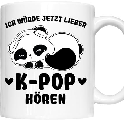 K-pop Tasse | ich würde jetzt lieber K-pop hören | K-pop Geschenk k-pop Merch Tasse K-pop Kaffeebecher lustig