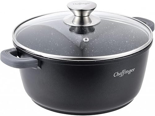 Cheffinger Kochtopf Ø 28 Aluguss Induktion Ø28cm Suppentopf Pfanne