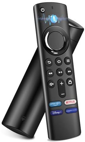 Ersatz-Sprachfernbedienung (3. Gen) mit Sprachfunktion für Smart TV (2nd Gen/3rd Gen/Lite/HD), für Smart TV Cube(2nd Gen/3rd Gen), Mit Lautstärketasten, EIN/Aus-Taste