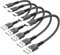 HOTNOW Cable USB C Corto,USB Tipo C Cable de carga rápida Para Samsung Galaxy S10 S9 S8 Plus Note 9 8, Power Bank y otros dispositivos USB-C. (5, Negro, 15cm)