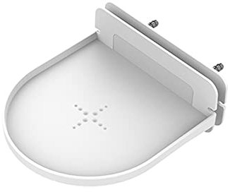 Soporte de Pared para Sistema WiFi Mesh en Casa Soporte para Tenda Nova Linksys Velop TP-Link D-Link para Google Nest Router WiFi, Soporte de Estante para Altavoz Pequeño (Blanco)