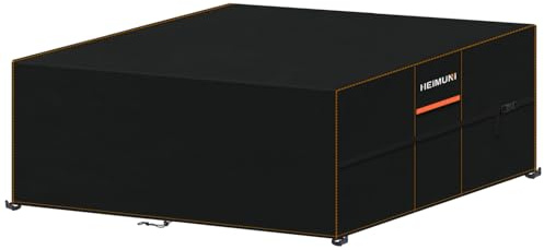 HEIMUNI Housse de Protection Salon de Jardin, Housse Table Jardin 420D | Bâche Salon de Jardin Housse Canapé Exterieur Imperméable Bâche de Protection pour Table, Chaise et Canapé 270x180x94cm