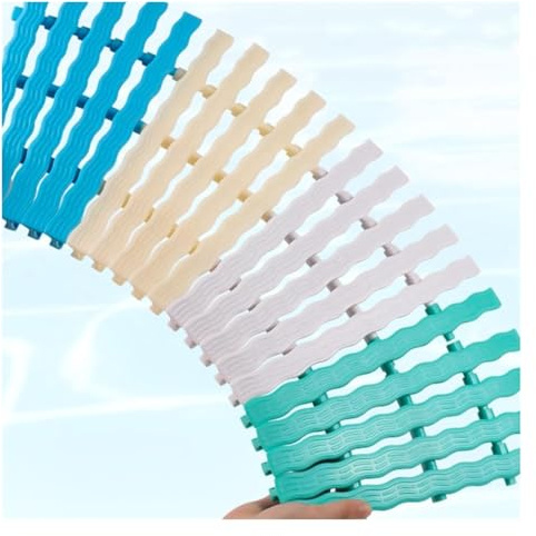 MMDXDLX Grille de Débordement de Piscine Bande de recouvrement en caillebotis, Couleurs Personnalisables, for allées, patios et terrasses(25x 100cm)