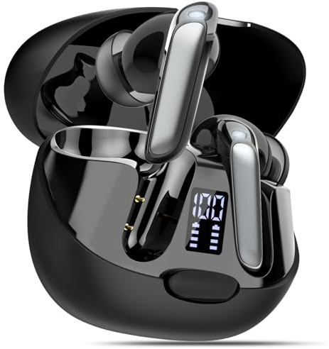 AI Auriculares traductor en Tiempo Real, 48H Auriculares Traductores de Idiomas con 164 Idiomas, 5 Modos de Traducción, Cascos Inalambricos Bluetooth 5.3 con ENC y App con Viajes/Negocios/Reunirse