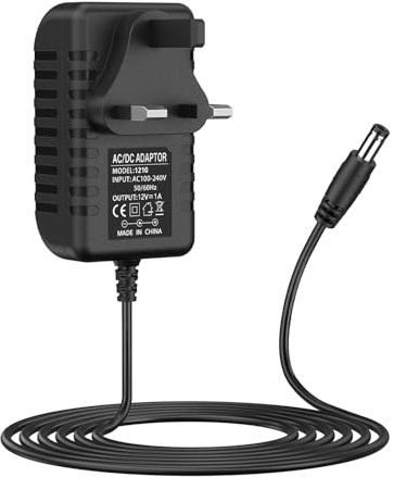 12V 1A DC Power Supply UK Plug AC Adapter, Converter Driver AC 100-240V Supply to DC 12v, Converter Adapter Transformer for CCTV Camera, USB 3.0 HUB, LED Lights