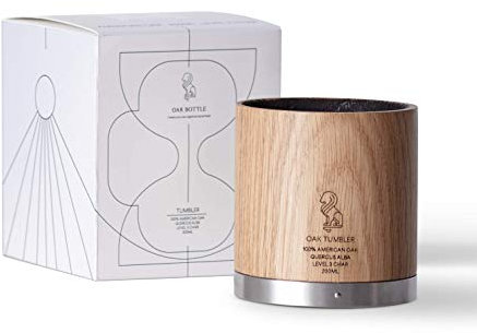 Oak Bottle Eiche Flasche Becher, 200 ml, Weiß