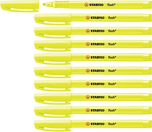 STABILO - Textmarker - flash - 10er Pack - gelb