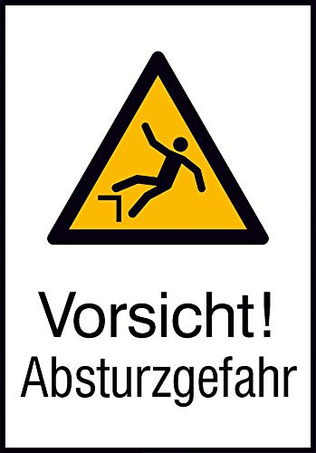 Format 4044589367990 – Warnschild ALU gepr Absturzgefahr 262 x 371