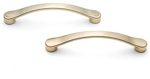 Shower Part Gold Shower Door Handle, 140mm Center of Fixing Holes, Chrome Plated Plastic, Replacement Part, 1x
