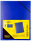 Idena 10377 - Sammelmappe mit Gummizug für DIN A3, aus Polypropylen, transluzent blau, 1 Stück