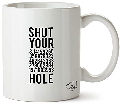 Hippowarehouse Shut Your Pi Hole Printed Mug Cup Ceramic 10oz
