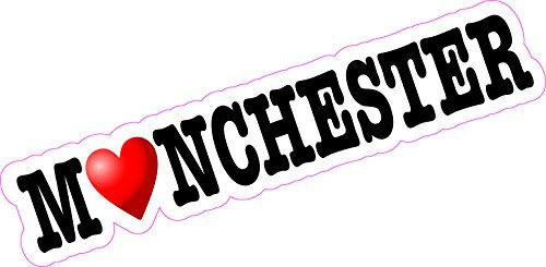 Manchester Heart Vinyl-Aufkleber für Auto, Lieferwagen, Zuhause, Stadt, United Stand Together