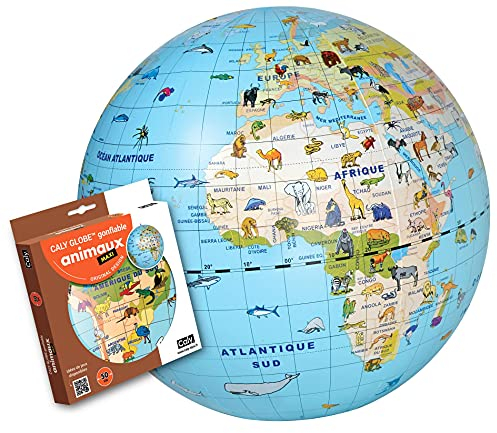 Caly Globe aufblasbare Tiere, Maxi, 50 cm, 049F, Ozeanblau