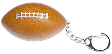 Miniblings Football Schlüsselanhänger Rugby Ball Bälle Sport USA - Handmade Modeschmuck I I Anhänger Schlüsselring Schlüsselband Keyring