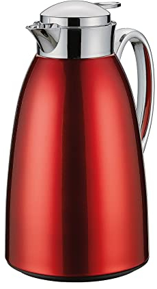 Cilio Isolierkanne Venezia rot, Edelstahl, 1 Liter