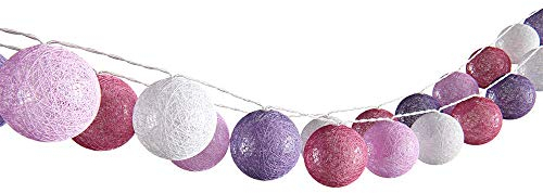 Vicco Lichterkette, Rosa/Grau, 310 cm