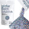 Hemway Glitter Paint Additive - Silver Holographic | Extra Chunky Metallic Flakes for Adding Sparkle to Paints & Wood Varnish | Add to Emulsion, Acrylic & Latex for Indoor Sparkly Walls | 100 g