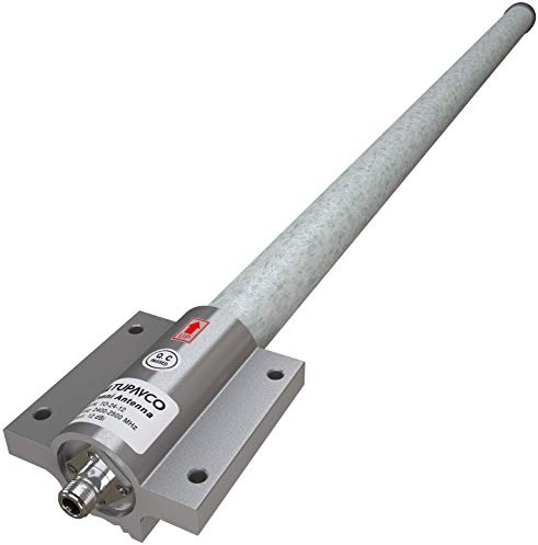 Tupavco TP551 - Antenna Omni WiFi per esterni, guadagno 12 dB, 2,4 Ghz, montaggio sul tetto (9 m di lunghezza), ripetitore di rete wireless (connettore cavo femmina N), amplificatore di segnale per