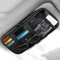 Linkstyle Organizador de Visera de Coche, Bolsillo Interior de Cuero para Auto, Bolsa para Tarjeta Licencia Registro Bolígrafo Móvil