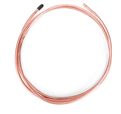 Copper Tubing, 6mm OD x 4.8mm ID x 6.56Ft Refrigeration Pipe, Soft Coil Copper Tubing for Air Conditioner (C1100 T2)