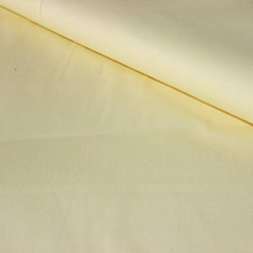 Pingianer 100% Baumwolle Uni Einfarbig Baumwollstoff Kinderstoff Meterware Handwerken Nähen Stoff (Gelb Hell, 50x160cm (13,98/m))