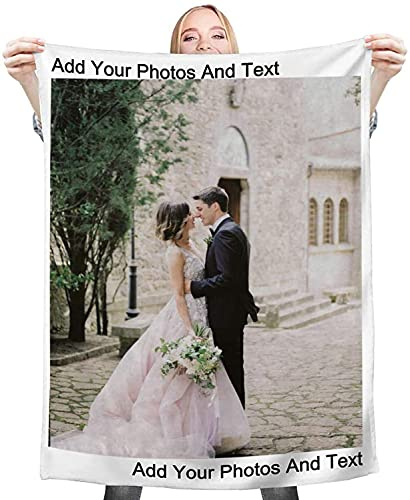 YUzzles Personalisierte Decke Fotodecke Mit Eigenem Foto Name, Super Weich, Personalisierte Geschenk Für Freunde Familie Geburtstag Weihnachten (180 * 200cm)