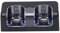 Estink Wii Remote Battery Charger,with Power Cord Stable,Dual Charging Station Dock with Two Rechargeable Capacity Increased Batteries for Wii/Wii U Game Remote Controller(black)