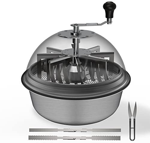 AC Infinity Bud Leaf Bowl Trimmer 49 cm, klare Sichtbarkeit Kuppel mit scharfen Edelstahlklingen, zum Twist Spin Schneiden von Blättern, Knospen, Blumen, Hydrokultur Pflanzen