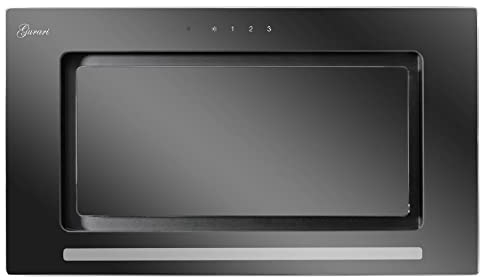 Gurari 217 Prime - Campana extractora de techo (52 cm), color negro