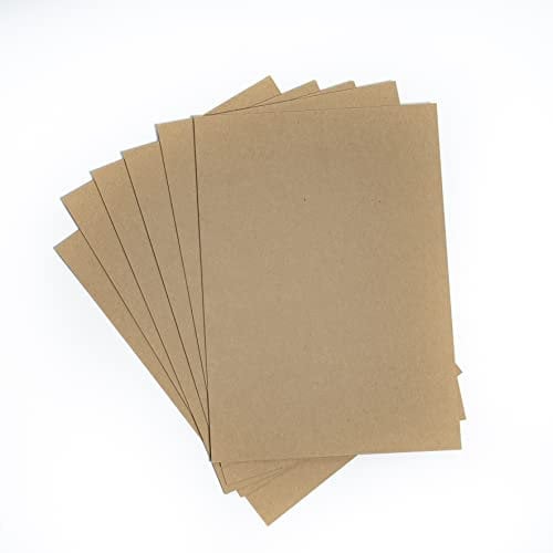 25 Blatt Kraftpapier A2 Braun 400 g/m² für Bastelarbeiten Pappe Finnpappe Kalendergestaltung Bastelkarton Pappe Recycelte Braunpappe