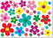 beihaasnatuerlich® 40 Blumenaufkleber Prilblumen Aufkleber Set Blumen für Küche, Bad, Auto, Fahrrad, Koffer, Laptop, Handy, Bobbycar, Roller, wasserfeste Sticker outdoor (Bunt)
