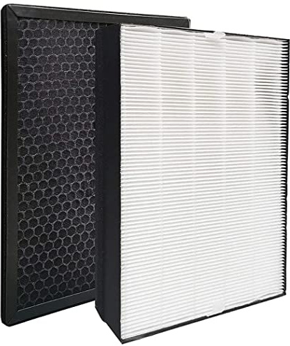 FY2422/FY2420 Filter Compatible with Philips AC2882 AC2887 AC2889 AC3822 Air Purifier Replacement, HEPA Filter and Activated Carbon Filter