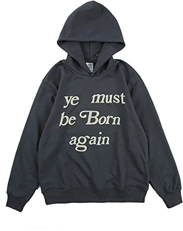 DONCARE Ye Must Be Born Again Hoodie Herren West Creativity Sweatshirt
