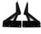YIDELAI 80 Degree Folding Spring Hinges (1 Pair) Lid Lifting Bracket Sofa Headrest Hinge （Black）