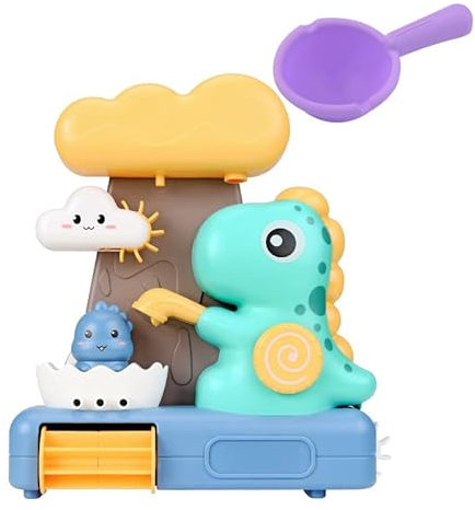 ISAKEN Baby Badespielzeug Wasserspielzeug Dinosaurier Sprinkler Baby Badewannenspielzeug Schwimmende Badewannen Wasser Spielzeug für Kinder Jungen Mädchen 1 2 3 4 Jahre