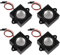4PCS 3 Watt 8 Ohm Single Cavity Mini Speaker Full-Range Cavity Mobile Portable Advertising Machine Speaker Connector Separating Interface 3.3V 5V for a Variety of Small Electronic Projects