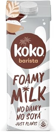 Koko Barista 6 x 1L | Foamable Delicious Plant Based Barista Milk | Ambient Long Life | Allergen Free | Healthy & Vegan | Sustainably Grown, Farmed and Produced | No Monkey Business